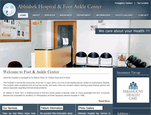 Tablet Screenshot of abhishekhospital.com
